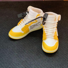Load image into Gallery viewer, Dropshipping one pair sneaker keychain AJ 1 offwhite Chicago UNC NRG 3D Mini Sneaker shoe keychain