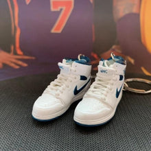 Load image into Gallery viewer, Dropshipping one pair sneaker keychain AJ 1 offwhite Chicago UNC NRG 3D Mini Sneaker shoe keychain