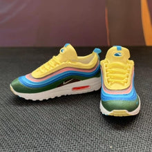 Load image into Gallery viewer, Dropshipping one pair sneaker keychain AJ 1 offwhite Chicago UNC NRG 3D Mini Sneaker shoe keychain